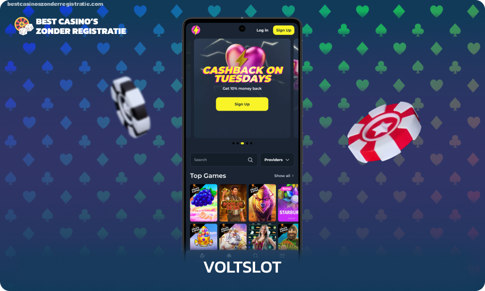 VoltSlot online casino biedt spelers een welkomstpakket van 225% en 250 gratis spins, een loyaliteitsprogramma, een ruime keuze aan spellen, snelle commissievrije opnames tot 30 minuten en een gratis app