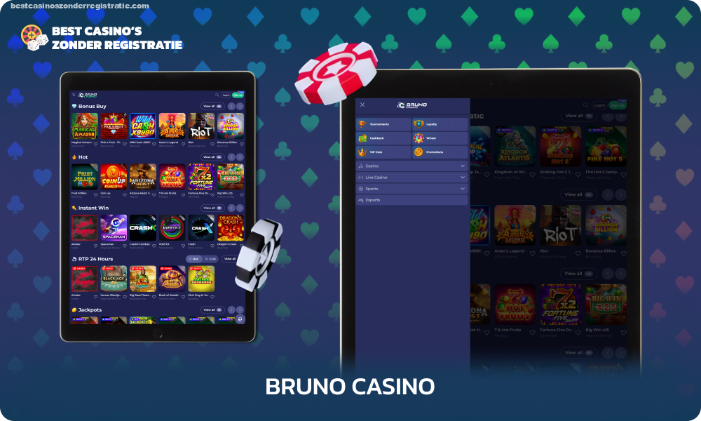 Bruno Casino biedt gebruikers een welkomstbonus van 255% euro en 250 gratis spins voor de eerste 3 stortingen, evenals een ruime keuze aan cryptocurrencies, een minimale storting van 15 euro en een gratis mobiele applicatie