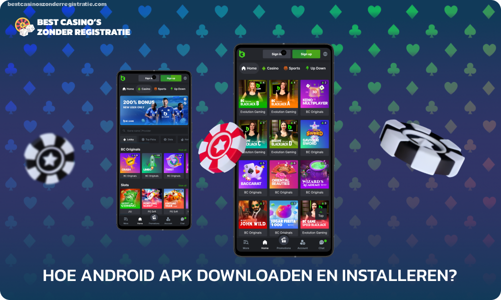 Om de BC Game mobiele applicatie op Android te downloaden en te installeren, moeten spelers het APK-bestand downloaden van de officiële website en de installatie uitvoeren, waarna ze kunnen inloggen op hun account en kunnen beginnen met het plaatsen van weddenschappen