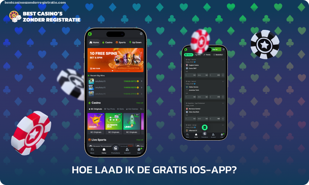 Om bij BC Game Casino op iOS-apparaten te spelen, voegt u het casinopictogram toe aan uw startscherm door via uw browser naar de site te gaan, op Delen te klikken en Toevoegen aan startscherm te selecteren