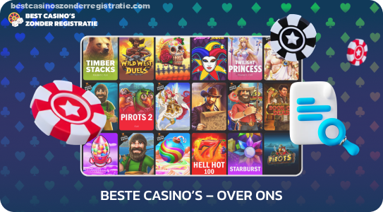 Onze site biedt actuele informatie over de beste online casino's op basis van een grondige beoordeling van licenties, bonussen, software, weddenschaps- en gokopties en vele andere criteria