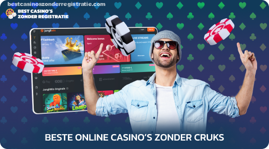 De beste online casino's zonder CRUKS om voor echt geld te spelen, waar je veilig kunt genieten van slots, roulette, poker en andere spellen zonder dat je persoonlijke gegevens hoeft te verstrekken