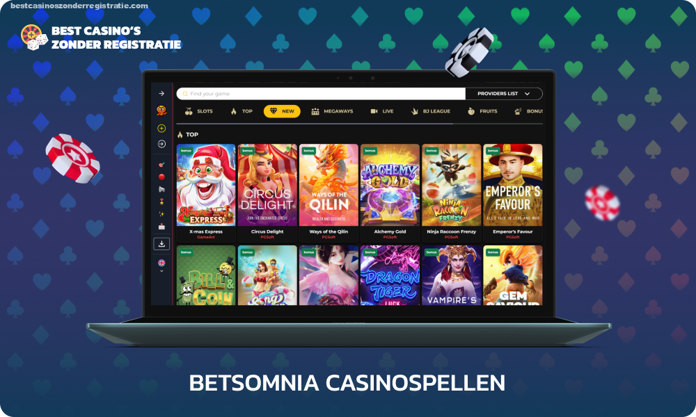 Betsomnia Casino is populair onder spelers vanwege het brede aanbod aan gevarieerde online spellen, waaronder slots van meer dan 100 gelicentieerde aanbieders