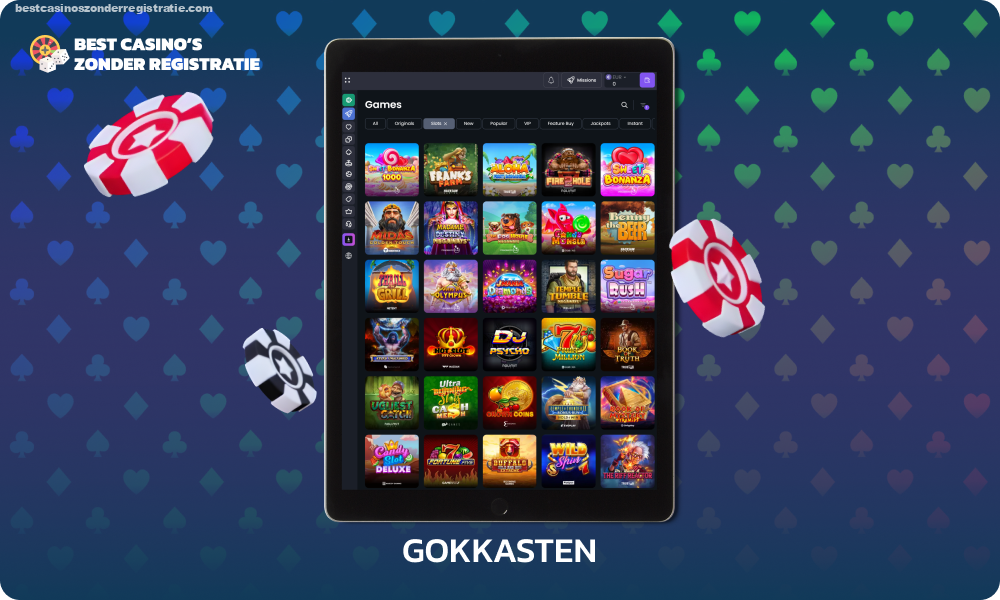 In de sectie Betspino-slots vindt u een ruime collectie spannende gokkasten, onderverdeeld per categorie en per softwareleverancier