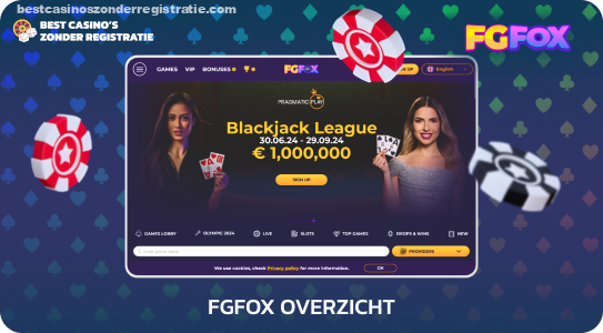 FGFox Casino biedt gokkers meer dan 5.000 spellen, waaronder slots en live casino's van meer dan 100 aanbieders, evenals welkomstbonussen, een VIP-programma en een ruime keuze aan betaalmethoden voor een comfortabele spelervaring