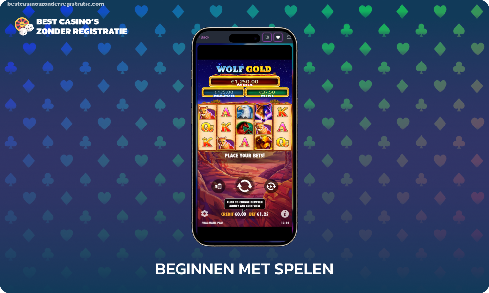 Om te beginnen met spelen bij Pay n Play casino, voert u uw inzetbedrag in en bevestigt u dit vóór het begin van de ronde