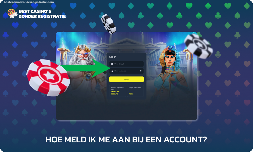 Om in te loggen op uw VoltSlot casino-account, gaat u naar de website, klikt u op Inloggen, voert u uw e-mailadres en wachtwoord in en klikt u vervolgens op Inloggen