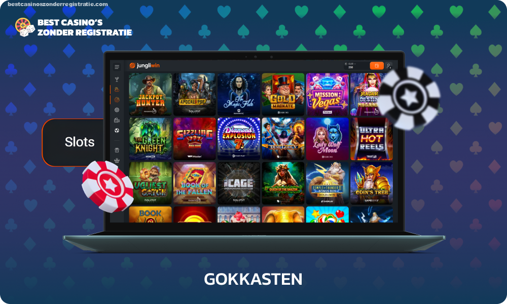 JungliWin Casino biedt slots met een verscheidenheid aan thema's en spelfuncties, de ruime keuze wordt gewaardeerd door zowel ervaren spelers als beginners