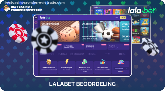 Het gelicentieerde Lalabet Casino biedt veilig gokken, sportweddenschappen en live dealer-spellen, meerdere betalingsopties en 24/7 ondersteuning