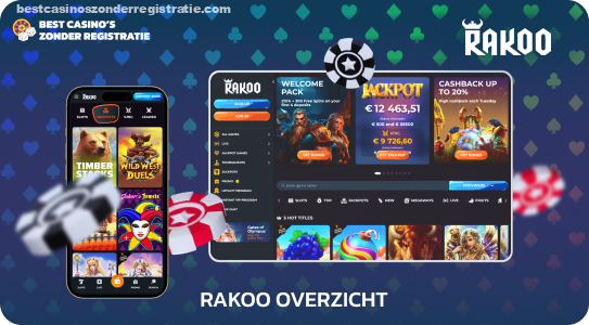 Het populaire Rakoo Casino heeft spelers geboeid met zijn klassieke slots, jackpots en live dealer-spellen die beschikbaar zijn op de website en mobiele app