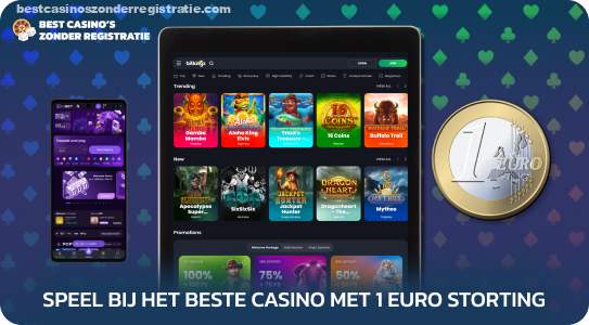 Beoordeling van casino's met een storting van 1 euro van experts uit de industrie om het beste casino te kiezen waarmee je met een minimumbedrag kunt beginnen met spelen