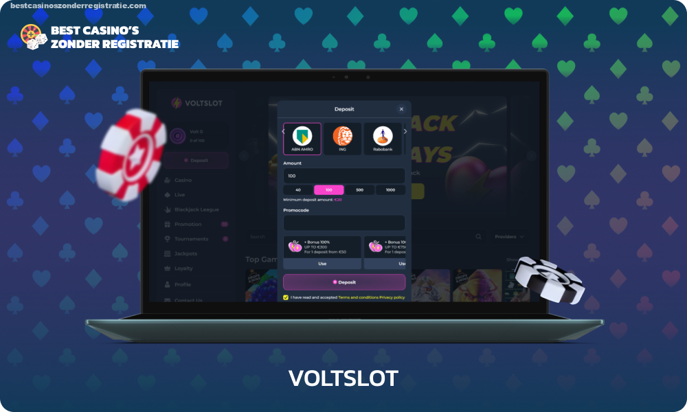 VoltSlot is een Pay n Play online casino dat spelers een verscheidenheid aan crashspellen, jackpotslots en live casino biedt op zijn website en gratis app