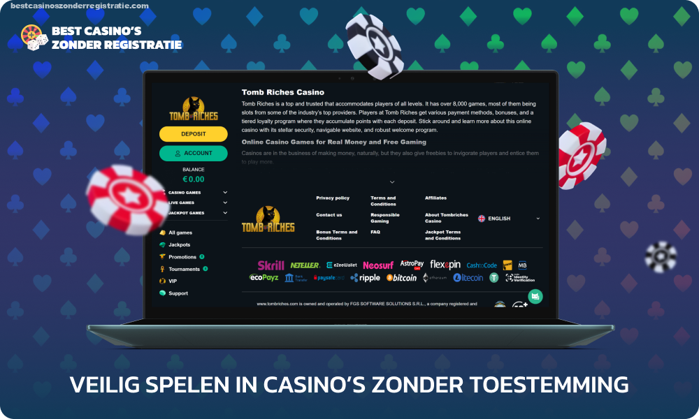 Een veiliger alternatief voor casino's zonder licentie zijn internationale casino's met licenties die voldoen aan de mondiale normen en die mogelijk niet van toepassing zijn op uw land